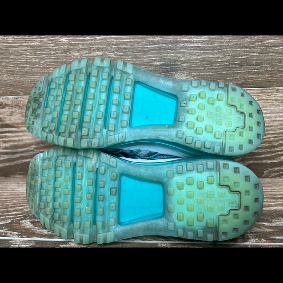 Nike Womens Air Max 2015 698903-007 White Green Running Shoes Lace Up Size 8.5. - Picture 7 of 9